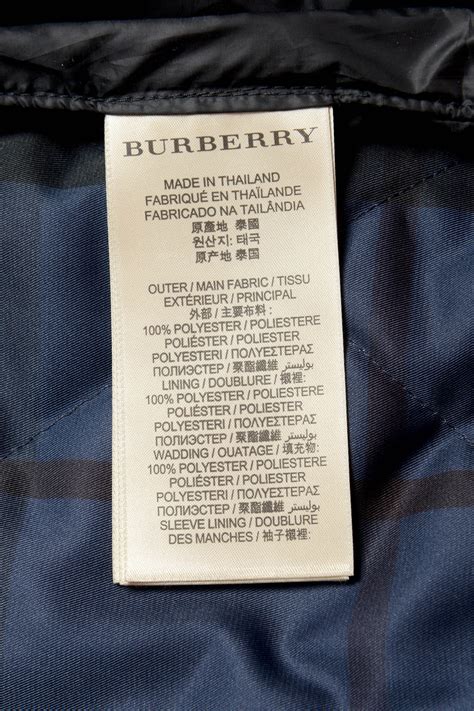 burberry brit made in thailand|Burberry authenticity check.